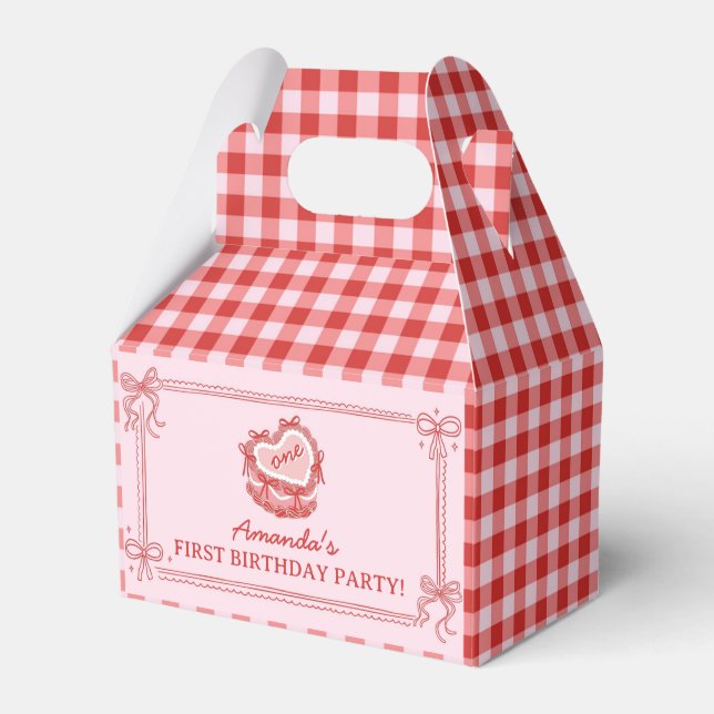 Ballotins Boîte de bonbons d'anniversaire en forme de gâteau (Verso)
