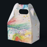 Ballotins Boîte de bonbons de mariage à aquarelle Licorne<br><div class="desc">Boîtes de bonbons de mariage à aquarelle Licorne arc-en-ciel,  avec un nom entièrement personnalisable. Conçues à partir de l'une de mes peintures à l'aquarelle.</div>