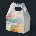 Ballotins Boîte de bonbons de mariage à l'aquarelle Licorne<br><div class="desc">Boîtes de bonbons de mariage à l'aquarelle Licorne arc-en-ciel,  avec un nom entièrement personnalisable. Conçues à partir de l'une de mes peintures à l'aquarelle.</div>