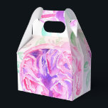 Ballotins Boîte de bonbons de mariage florale rose Pretty Pi<br><div class="desc">Boîtes de bonbons de mariage florales rose Pretty,  entièrement personnalisables. Conçues à partir de l'une de mes peintures aquarelles.</div>