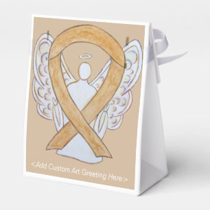 Ballotins Boîte de cadeau d'ange de Ruban de Sensibilisation