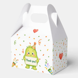 Ballotins Boîte de cadeau d'anniversaire de monstre vert mig