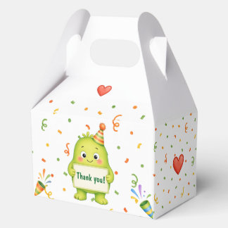 Ballotins Boîte de cadeau d'anniversaire de monstre vert mig