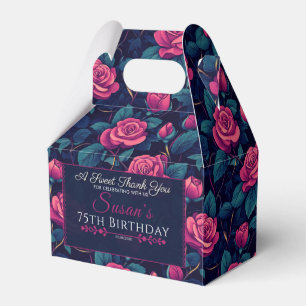 Ballotins Boîte de cadeau d'anniversaire Rose Tendance pour