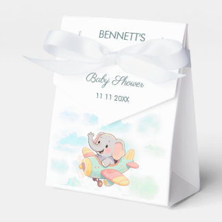 Ballotins Boîte de cadeau de baby shower pour éléphant en aé