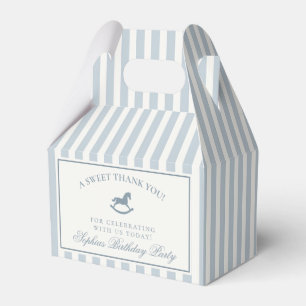 Ballotins Boîte de cadeau de cheval à bascule à nœud coquett