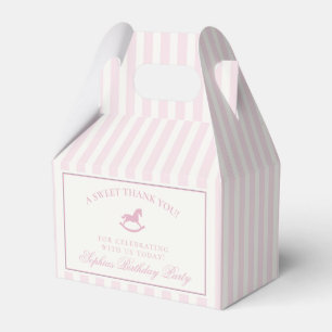 Ballotins Boîte de cadeau de cheval à bascule avec noeud coq