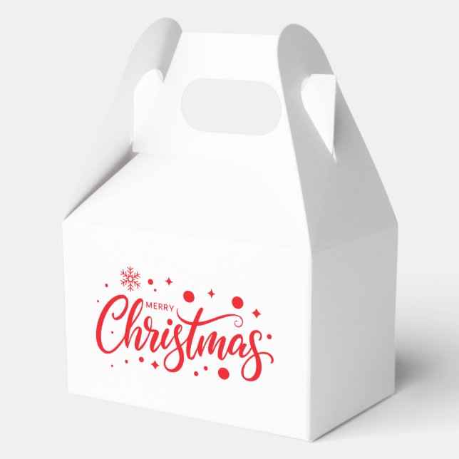Ballotins Boîte de cadeau de faveur de vacances (Recto)
