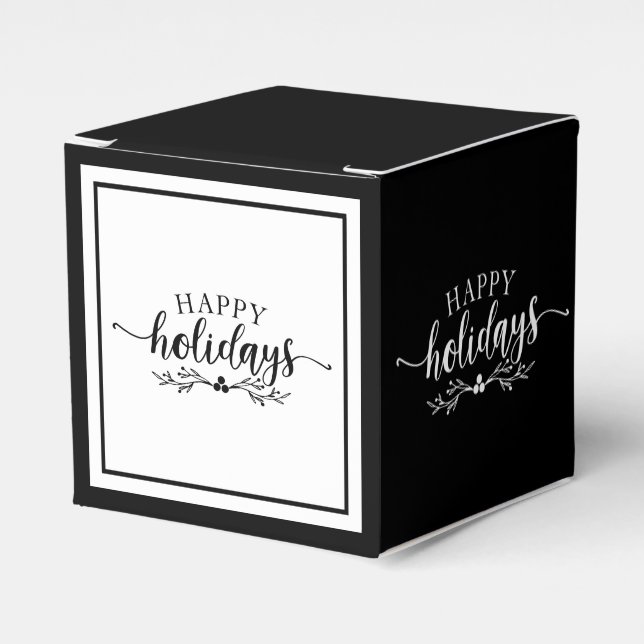 Ballotins Boîte de cadeau de faveur de vacances (Verso)