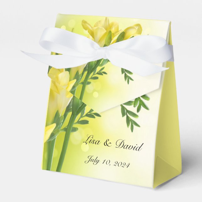 Ballotins Boîte de cadeau de fête à impression florale  (Verso)