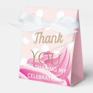 Ballotins Boîte de cadeau de fête cône de glace rose