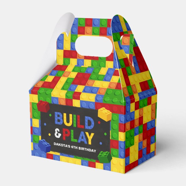 Ballotins Boîte de cadeau de fête d'anniversaire Blocs de Co (Verso)