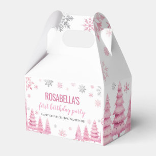 Ballotins Boîte de cadeau de fête d'anniversaire Flocon de n