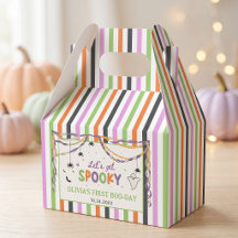 Boîte de cadeau de fête d'anniversaire Halloween S