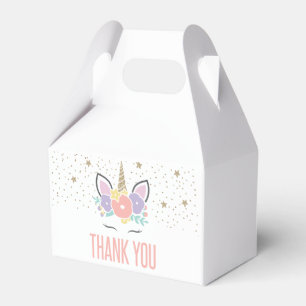 Ballotins Boîte de cadeau de fête d'anniversaire Licorne Arc