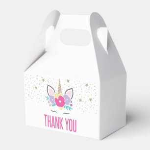 Ballotins Boîte de cadeau de fête d'anniversaire Licorne Arc
