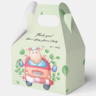 Ballotins Boîte de cadeau de fête de naissance avec un agnea
