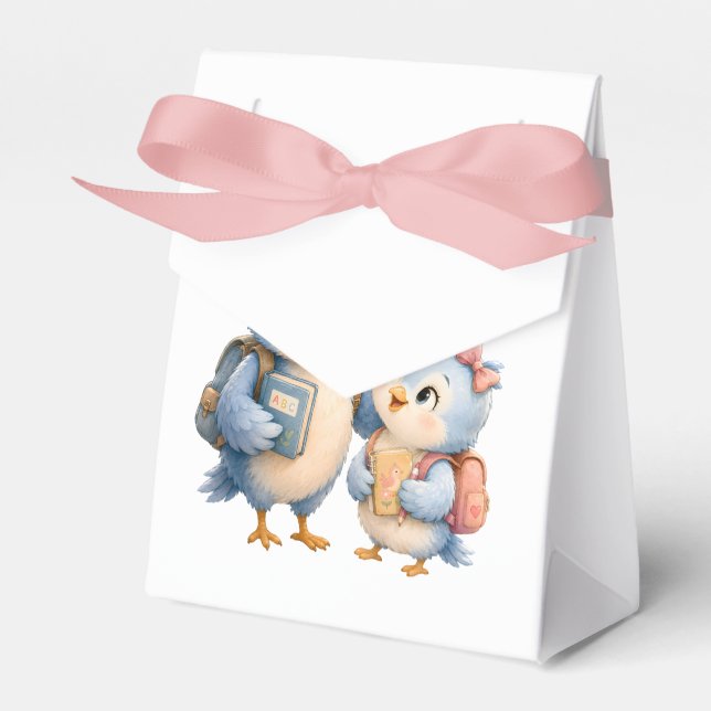 Ballotins Boîte de cadeau de fête Oiseaux Bleus Mignons (Verso)