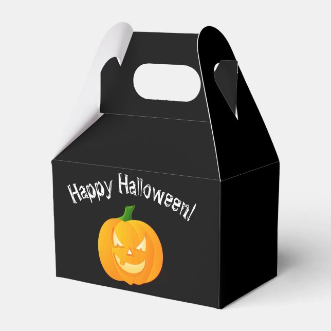 Ballotins Boîte de cadeau de Halloween en forme de citrouill (Verso)