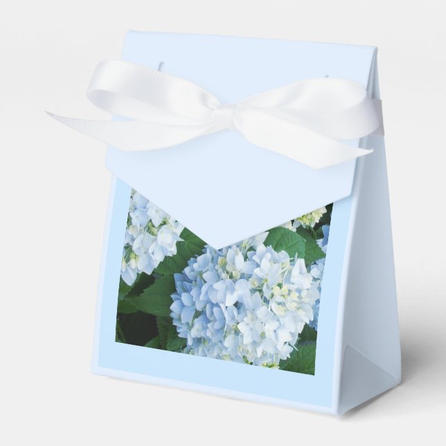 Ballotins Boîte de cadeau de mariage avec hydrangeas (Verso)