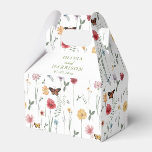 Ballotins Boîte de cadeau de mariage de jardin de fleurs sau
