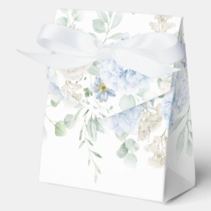 Ballotins Boîte de cadeau de mariage Hydrangeas Roses Bleues