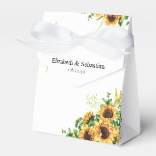 Ballotins Boîte de cadeau de mariage Tournesol