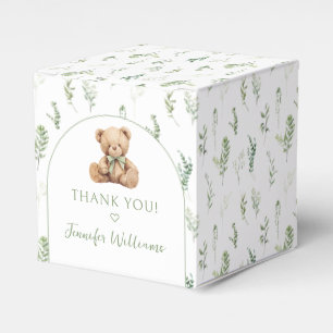 Ballotins Boîte de cadeau de naissance ourson en peluche ave