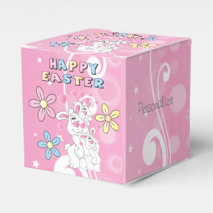 Ballotins Boîte de cadeau de Pâques de lapin amusant