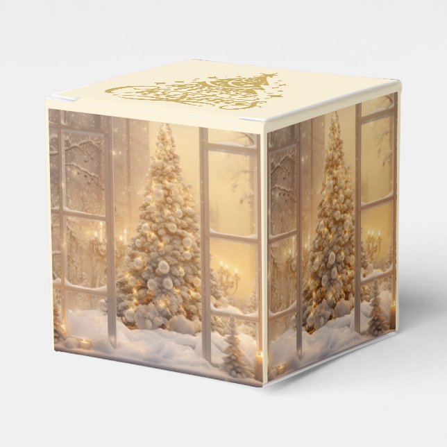 Ballotins Boîte de cadeau de photo d'arbre de Noël (Verso)