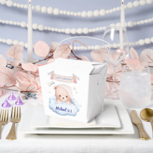 Ballotins Boîte de cadeau personnalisée Ourson pour 1er anni