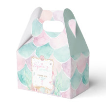 Boîte de cadeau personnalisée pour fête de sirène