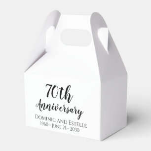 Ballotins Boîte de cadeau pour les 70 ans de mariage