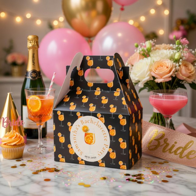 Ballotins Boîte de cadeaux de fête Aperol Bachelorette (Créateur téléchargé)