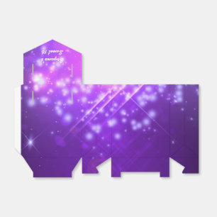 Ballotins Boîte de cadeaux de fête Purple Sparkle Glam Club 
