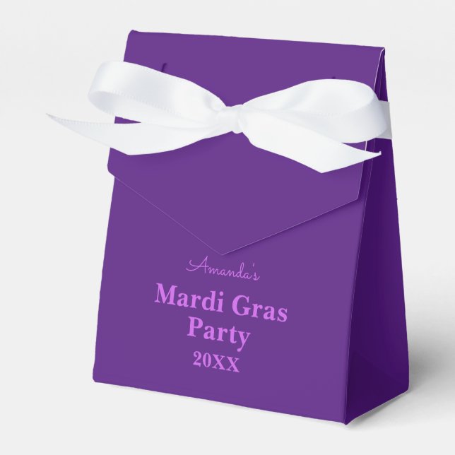 Ballotins Boîte de cadeaux de fête sur le thème de Mardi Gra (Verso)