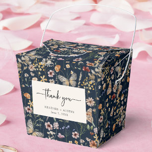 Ballotins Boîte de cadeaux de mariage Bohème Bleu Marine