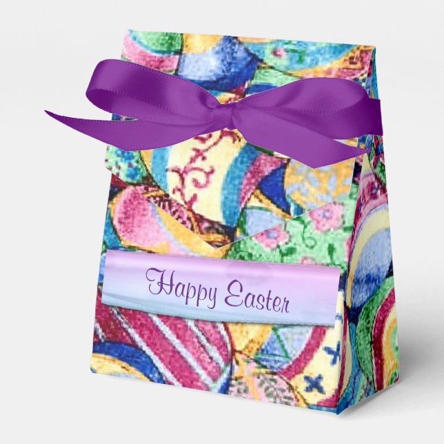 Ballotins Boîte de cadeaux de Pâques Œufs de Pâques peints (Verso)