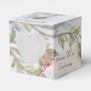 Ballotins Boîte de coeur de fête du papier pour petits gâtea