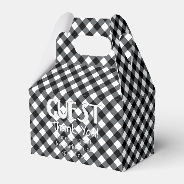 Ballotins BOÎTE DE FAVEUR 12-NOIR-BLANC, Gable (Verso)