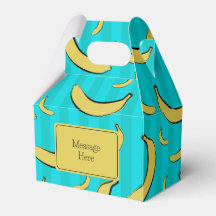 Boîte de faveur à motif de banane