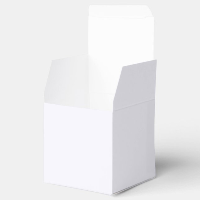 Ballotins Boîte de faveur blanc fantôme (Ouvert)