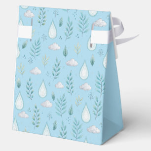 Ballotins “Boîte de Faveur – Boîte-Cadeau Hiver Bleu Clair”