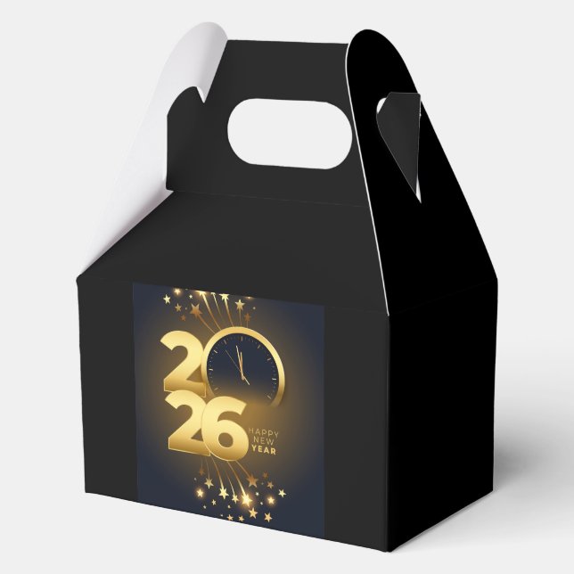 Ballotins Boîte de Faveur - Bonne Année 2026  (Recto)