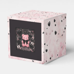 Ballotins Boîte de faveur classique en forme d'ours rose got