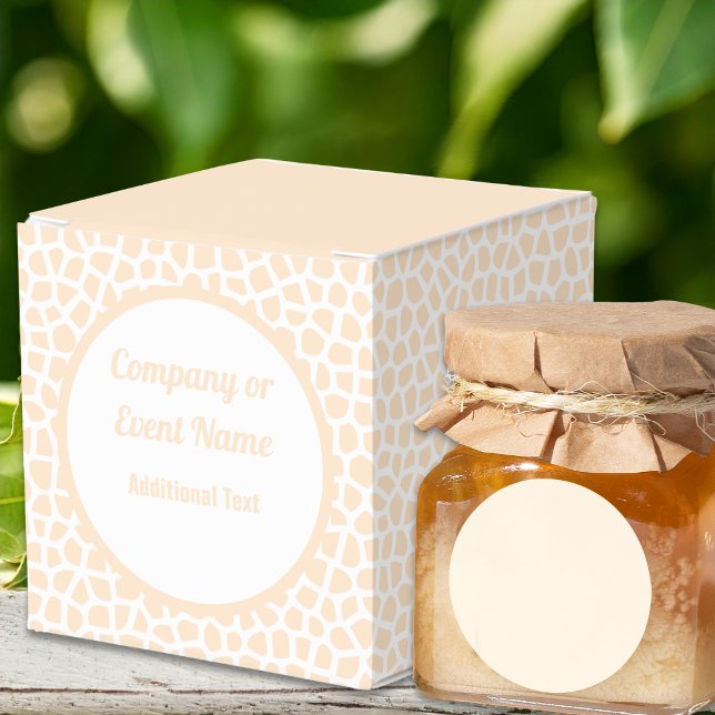 Ballotins Boîte de faveur classique Terrazzo - Orange Peach (Terrazzo - Orange Peach Classic Favor Box - Honey Jar by Leapfroglisics Shop)