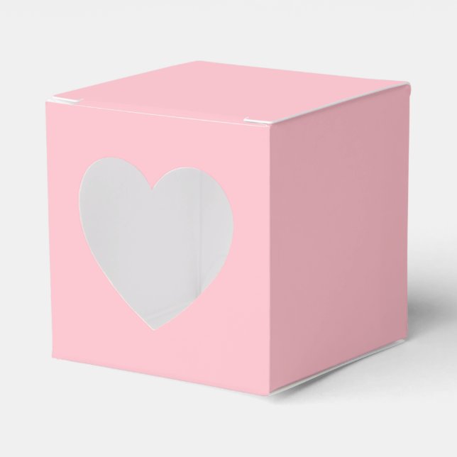 Ballotins Boîte de faveur cœur rose (Verso)
