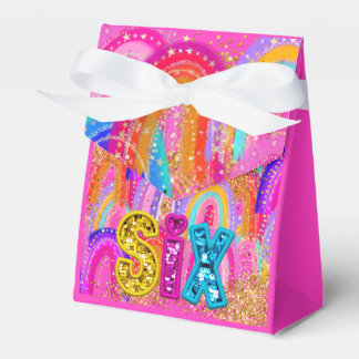 Ballotins Boîte de Faveur d'Anniversaire Arc-en-Ciel Mignon 