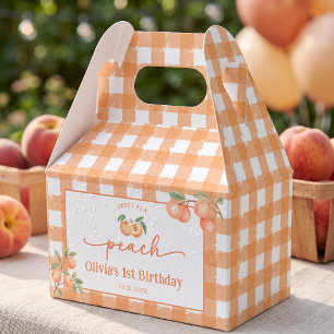 Ballotins Boîte de faveur d'anniversaire Gingham doux comme