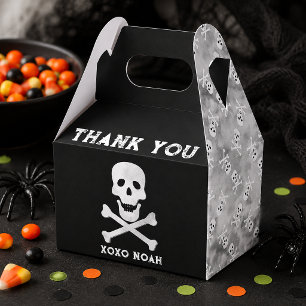 Ballotins Boîte de faveur d'anniversaire Halloween Skull and